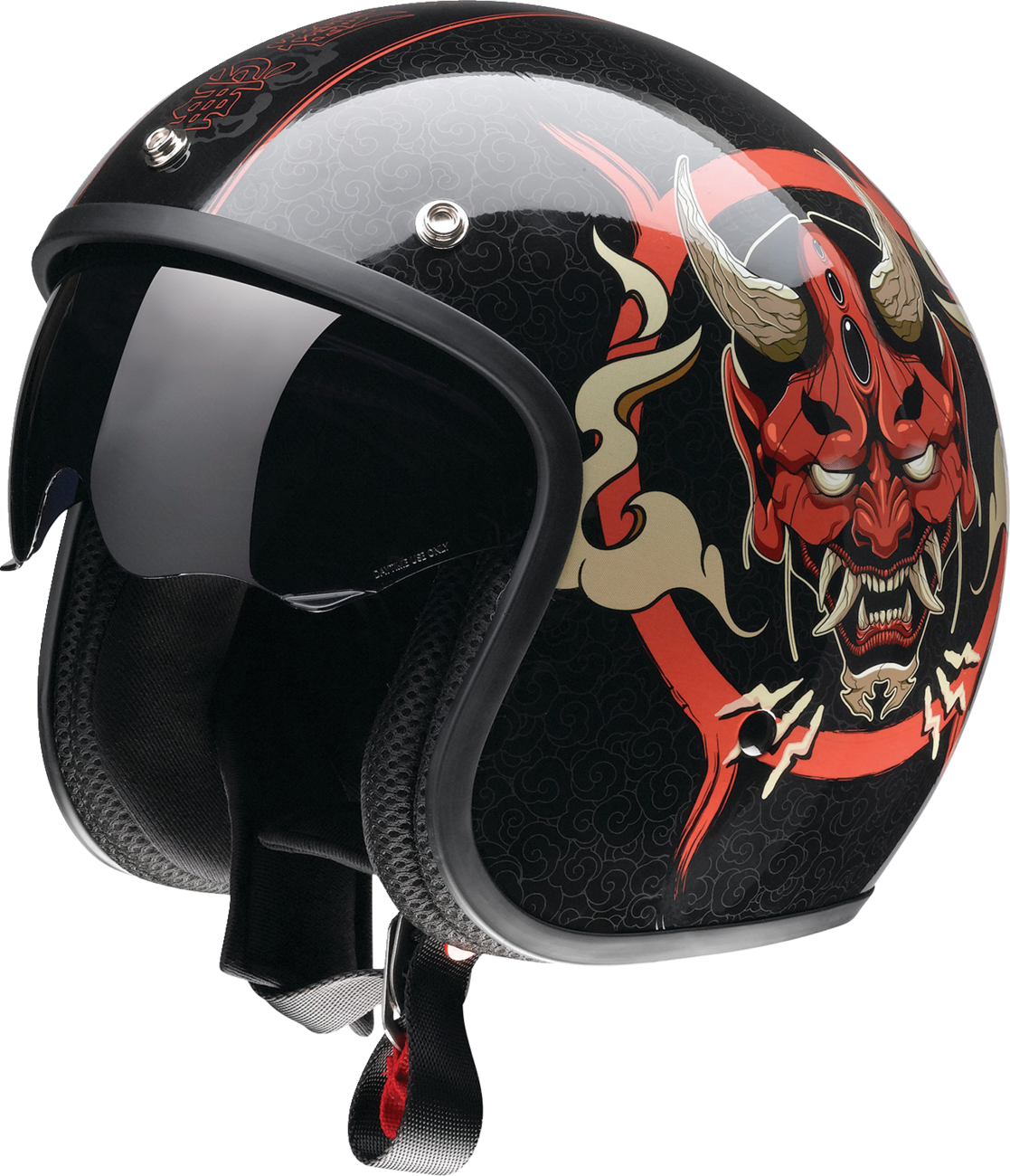 Saturn Helmet - Devilish - Gloss Black/Red - XL