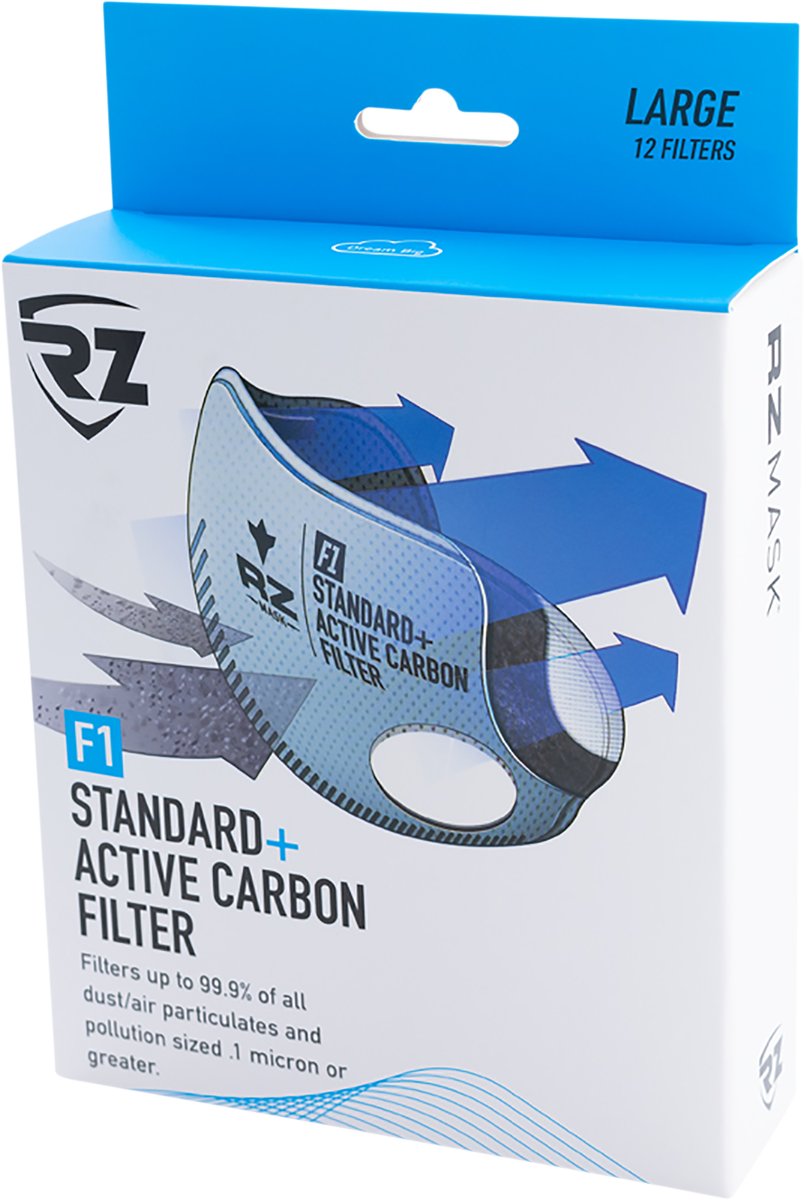 F1 Mask Filter - Carbon - 12PK - Large