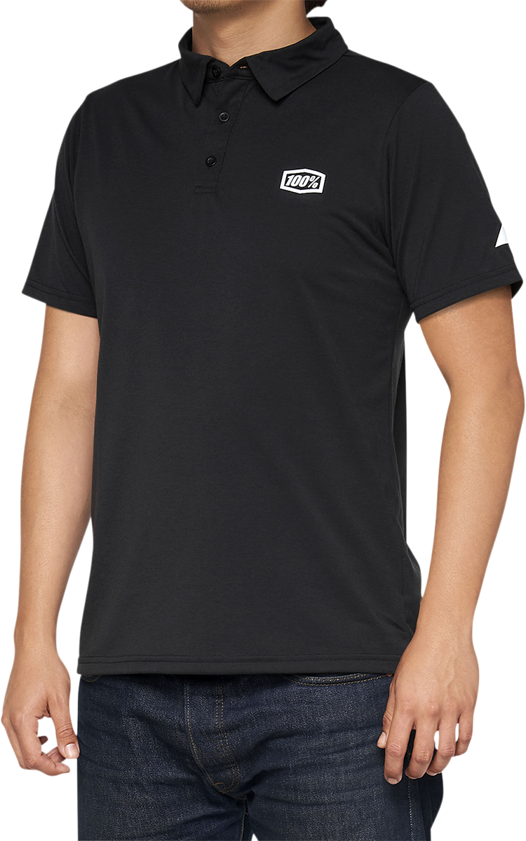 Corpo Polo Shirt - Black/White - Small