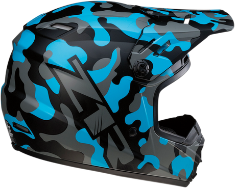 Youth Rise Helmet - Camo - Blue - Small