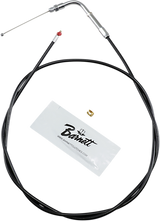 Throttle Cable - +6\" - Black 1981 - 1989