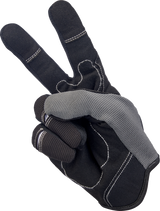 Moto Gloves - Gray/Black - Large