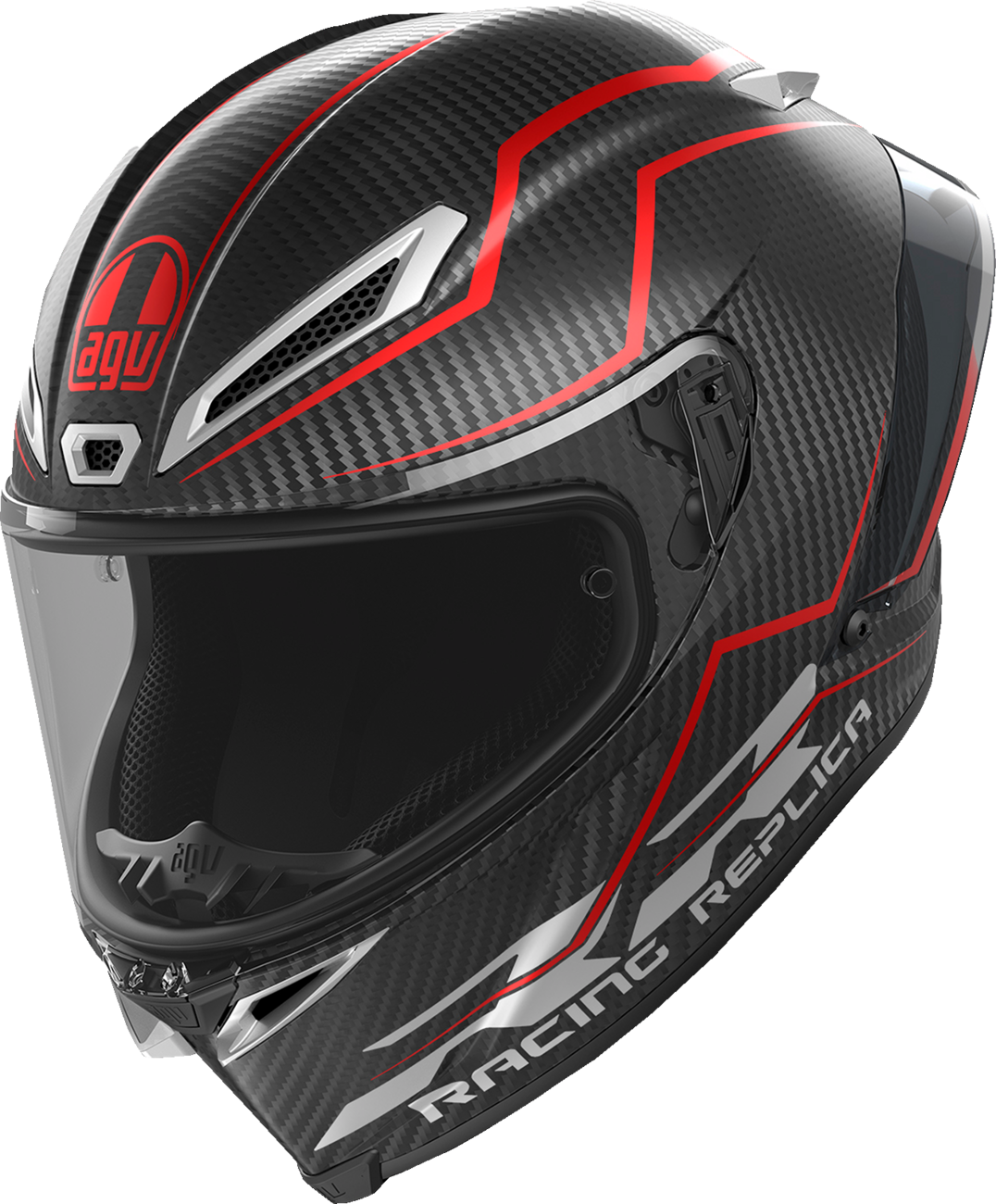 Pista GP RR Helmet - Intrepido - Matte Carbon/Black/Red - Small