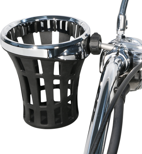 Drink Holder - 1-1/4\" Clamp - Chrome