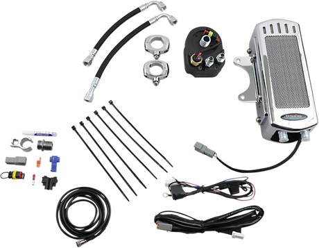 Oil Cooler Kit - Side Mount - Chrome - Softail 2008 - 2009