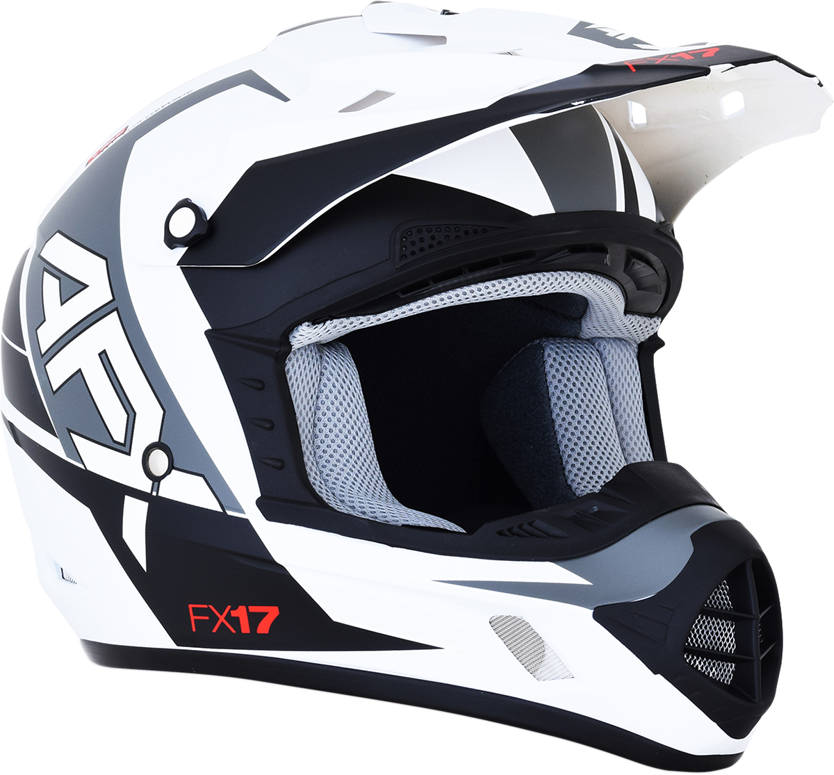 FX-17 Helmet - Aced - Matte White/White - Large