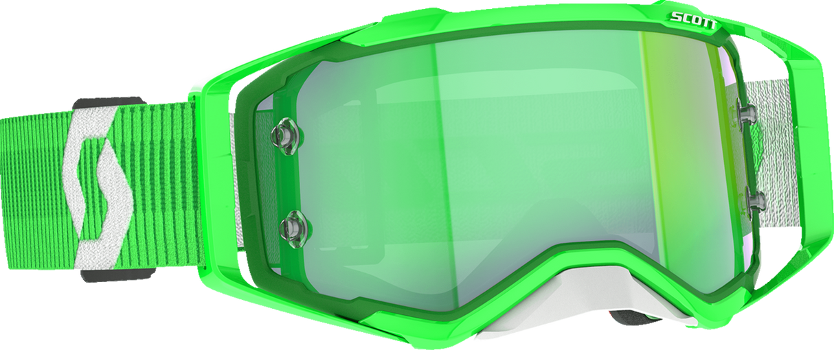 Prospect Goggle - Green/White - Green Chrome