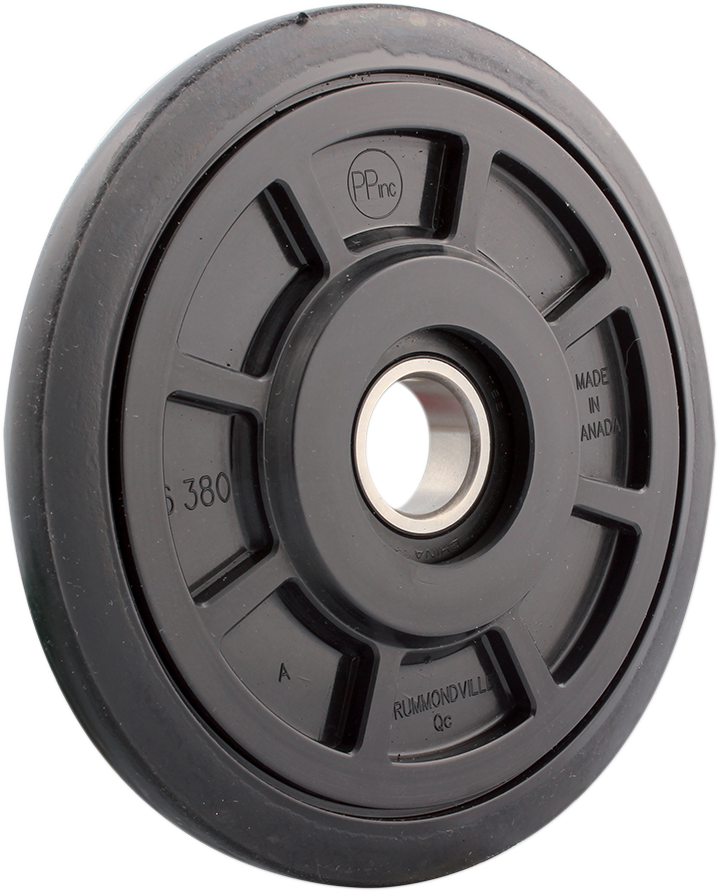 Idler Wheel with Bearing 6205-2RS - Without Insert - Black - Group 7 - 6.38\" OD x 1\" ID 1974 - 2021