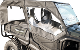 Soft Doors - Middle/Rear Windows - Black - Honda Pioneer 1000 2016 - 2023