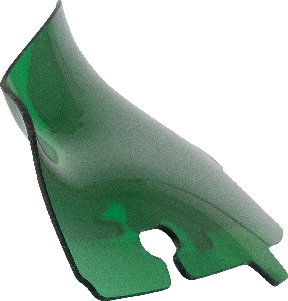 Kolor Flare™ Sport Windshield - 4\" - Green - FLH 2014 - 2023