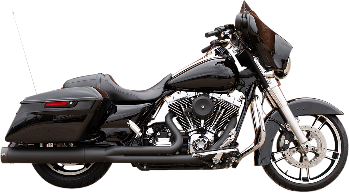 2-into-1 Exhaust for \'95-\'16 FL - Black 1995 - 2016