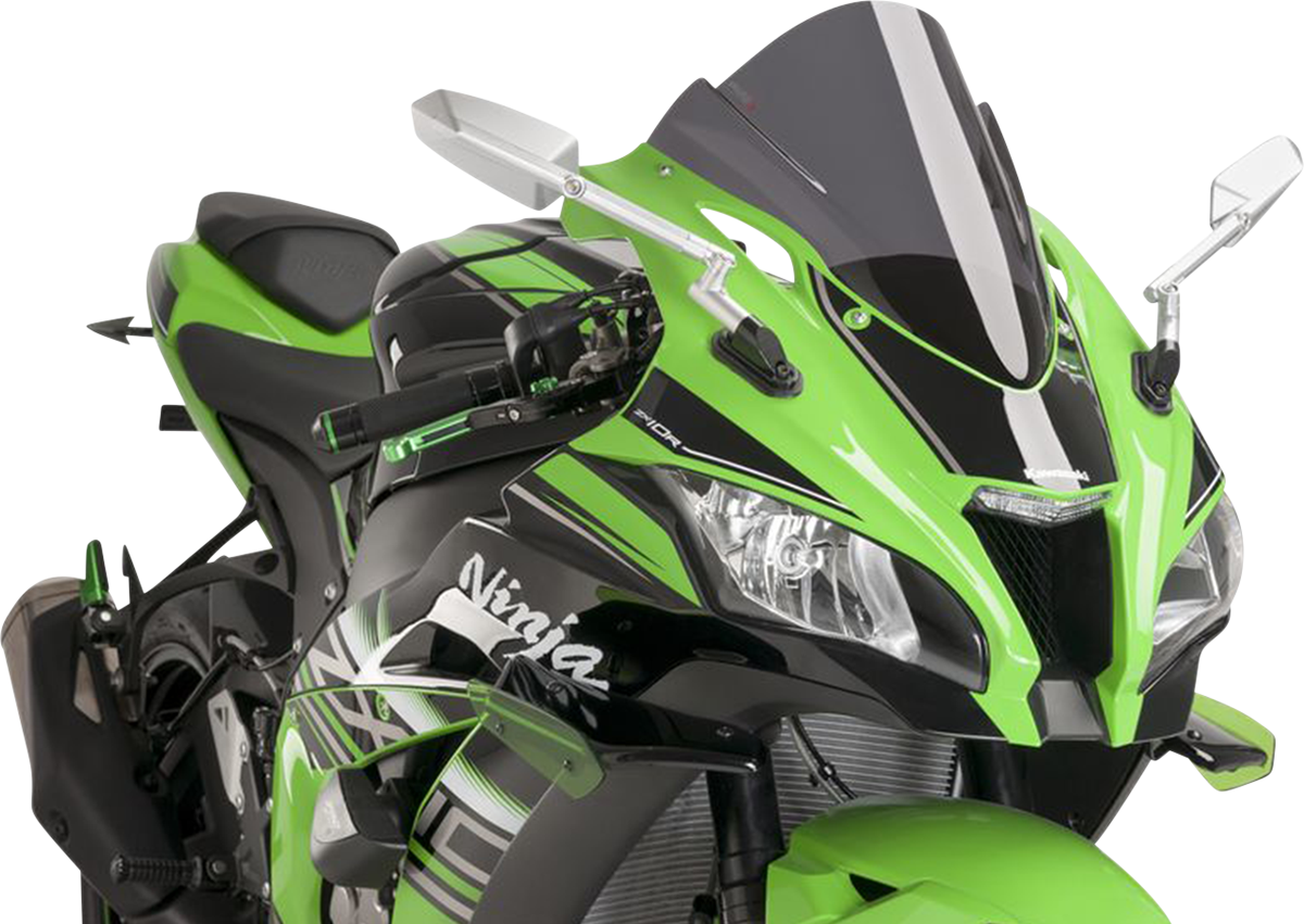 Race Windscreen - 14-1/4\"Dark Smoke - ZX10R 2016 - 2020