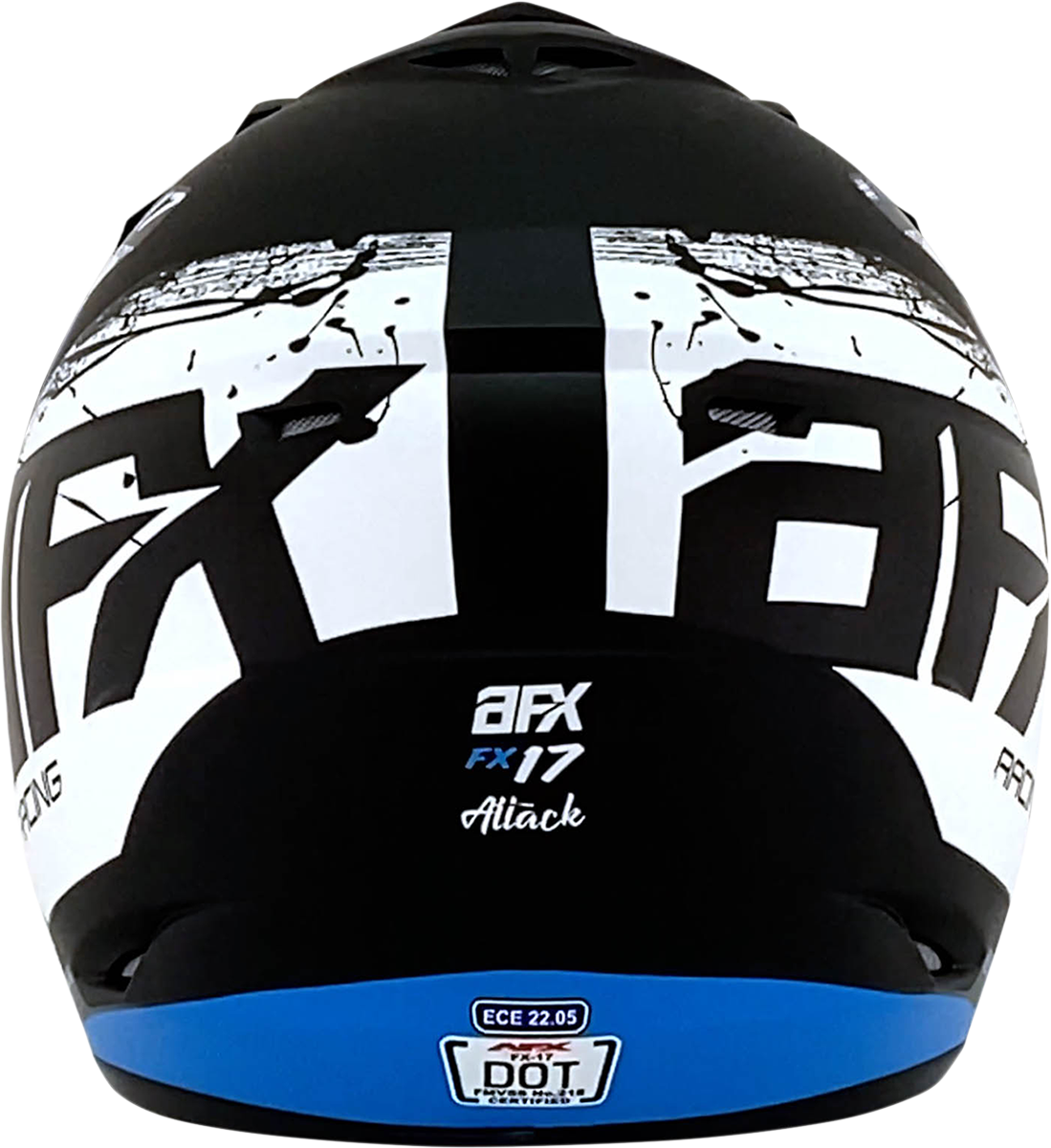 FX-17Y Helmet - Attack - Matte Black/Blue - Medium