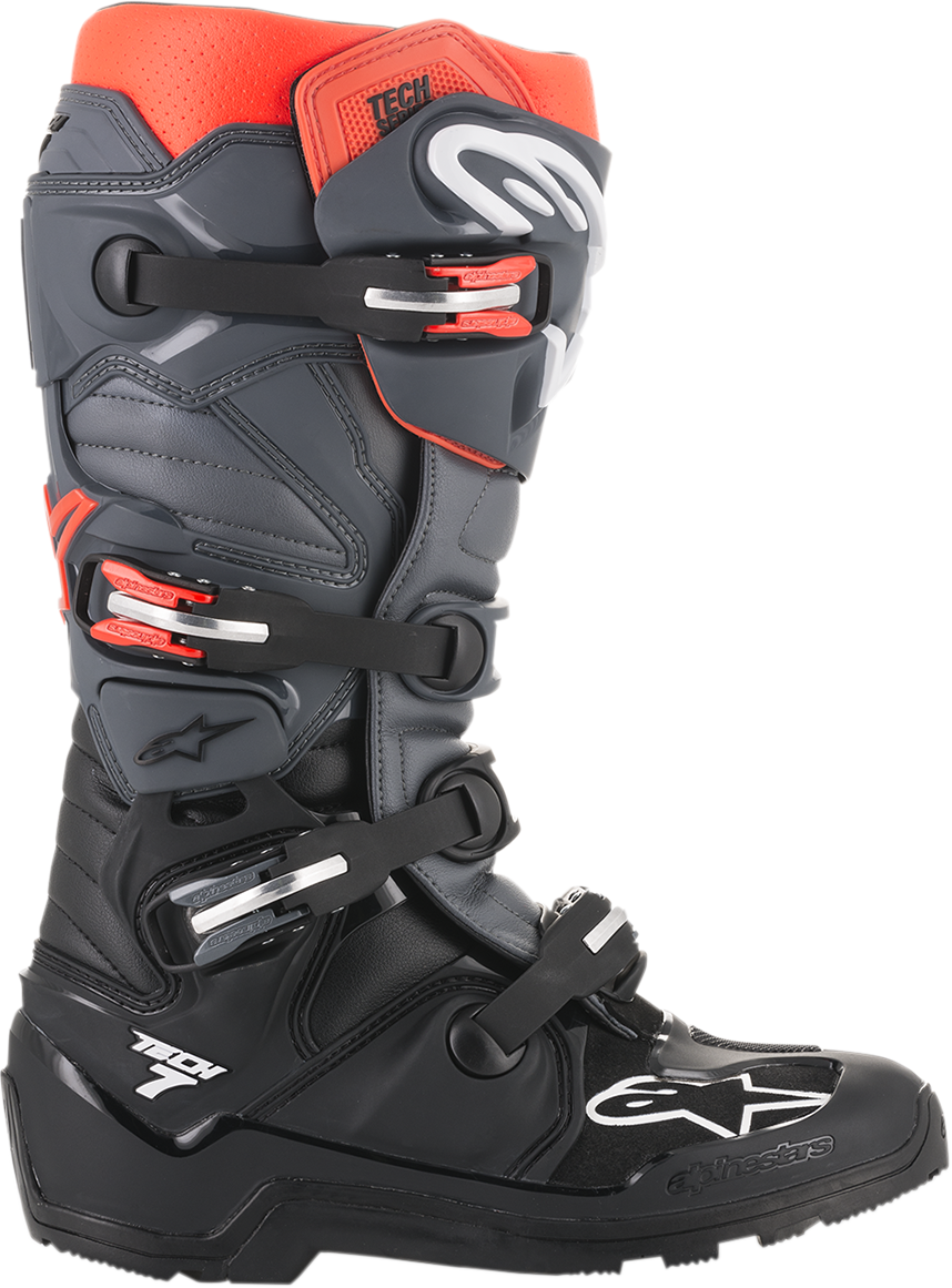 Tech 7 Enduro Boots - Black/Gray - US 10