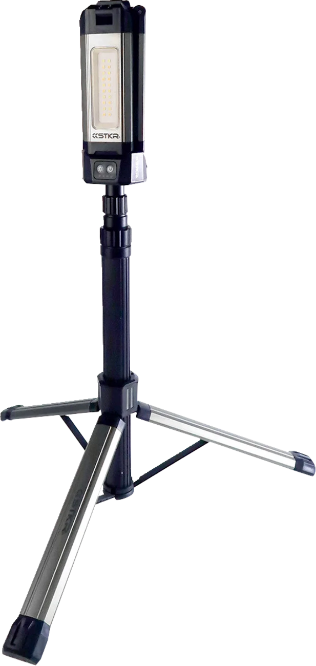 Shop Light w/Tripod - Work Area/Mobile - 2000 Lumens - Rechargeable