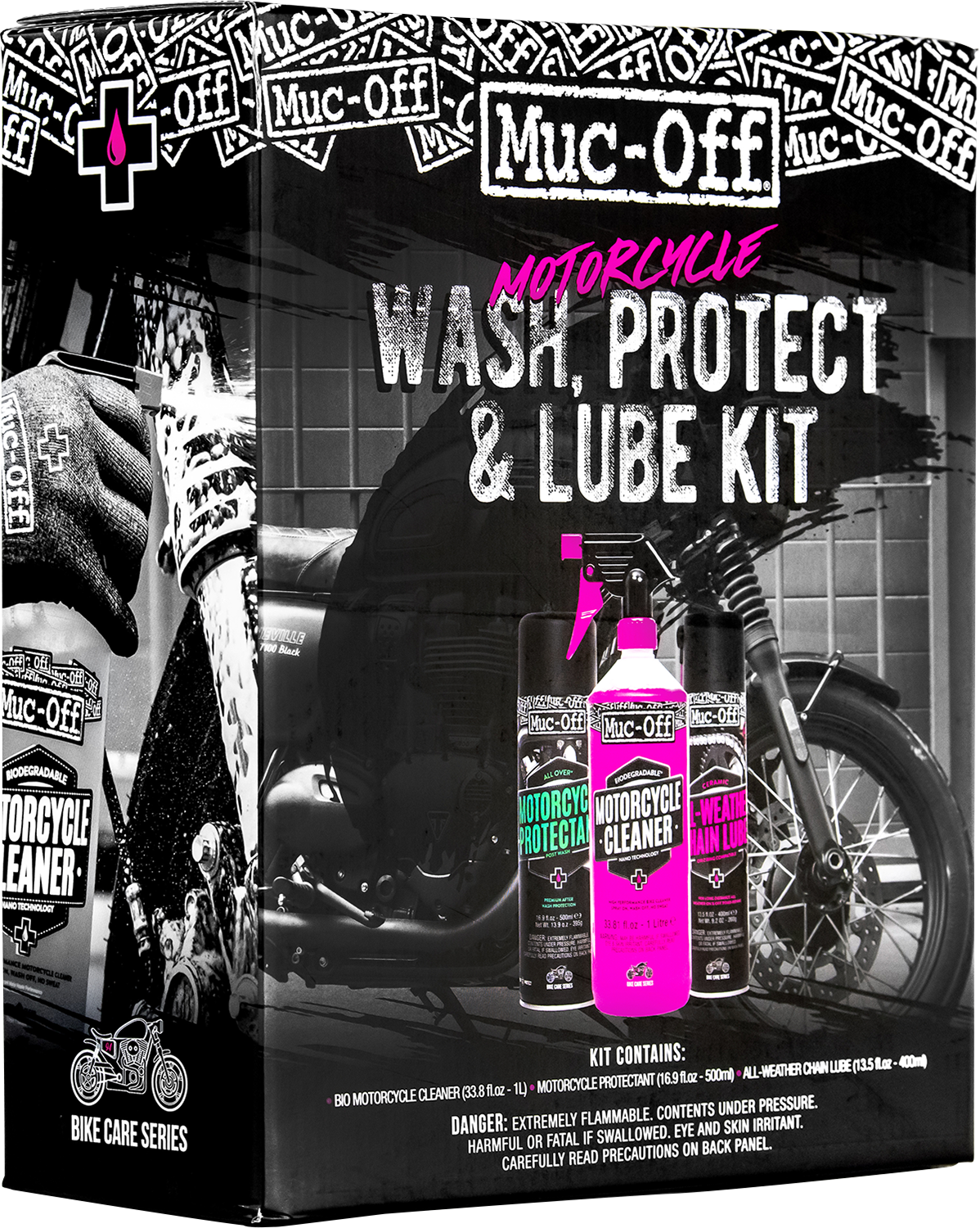 Motorcycle Wash, Protect & Lube Kit