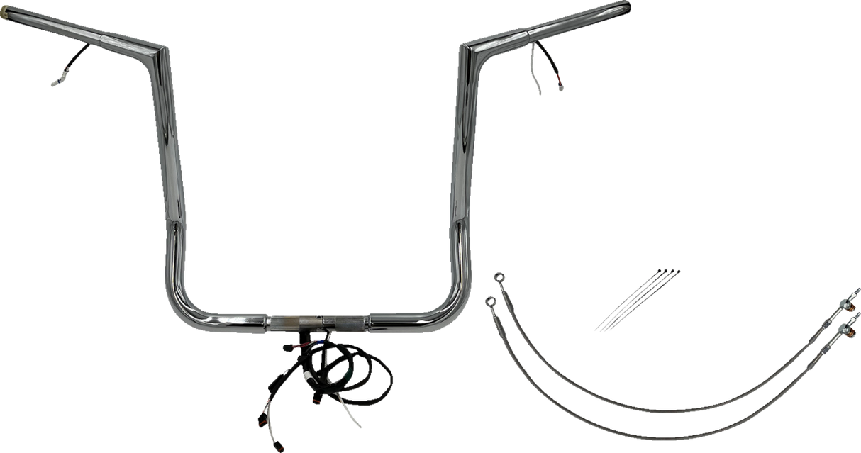 Handlebar Kit - Flat Top - 16\" - Chrome 2016 - 2020