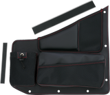 Kaliber Side Organizer - Driver and Passenger - Black w/ Red Stitching 2015 - 2023