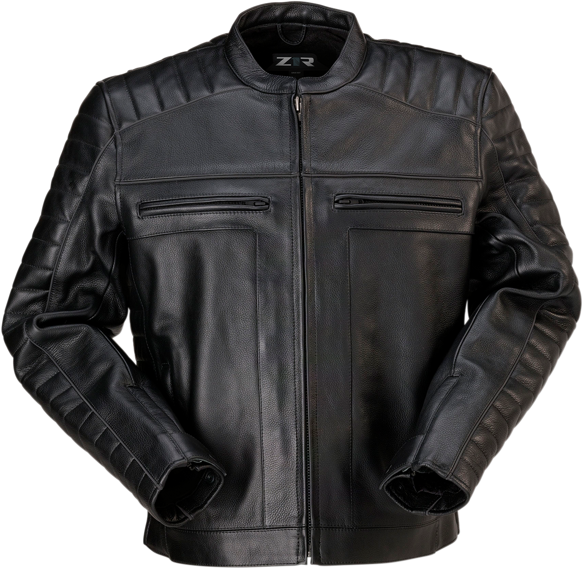 Artillery Leather Jacket - BlacK - 4XL