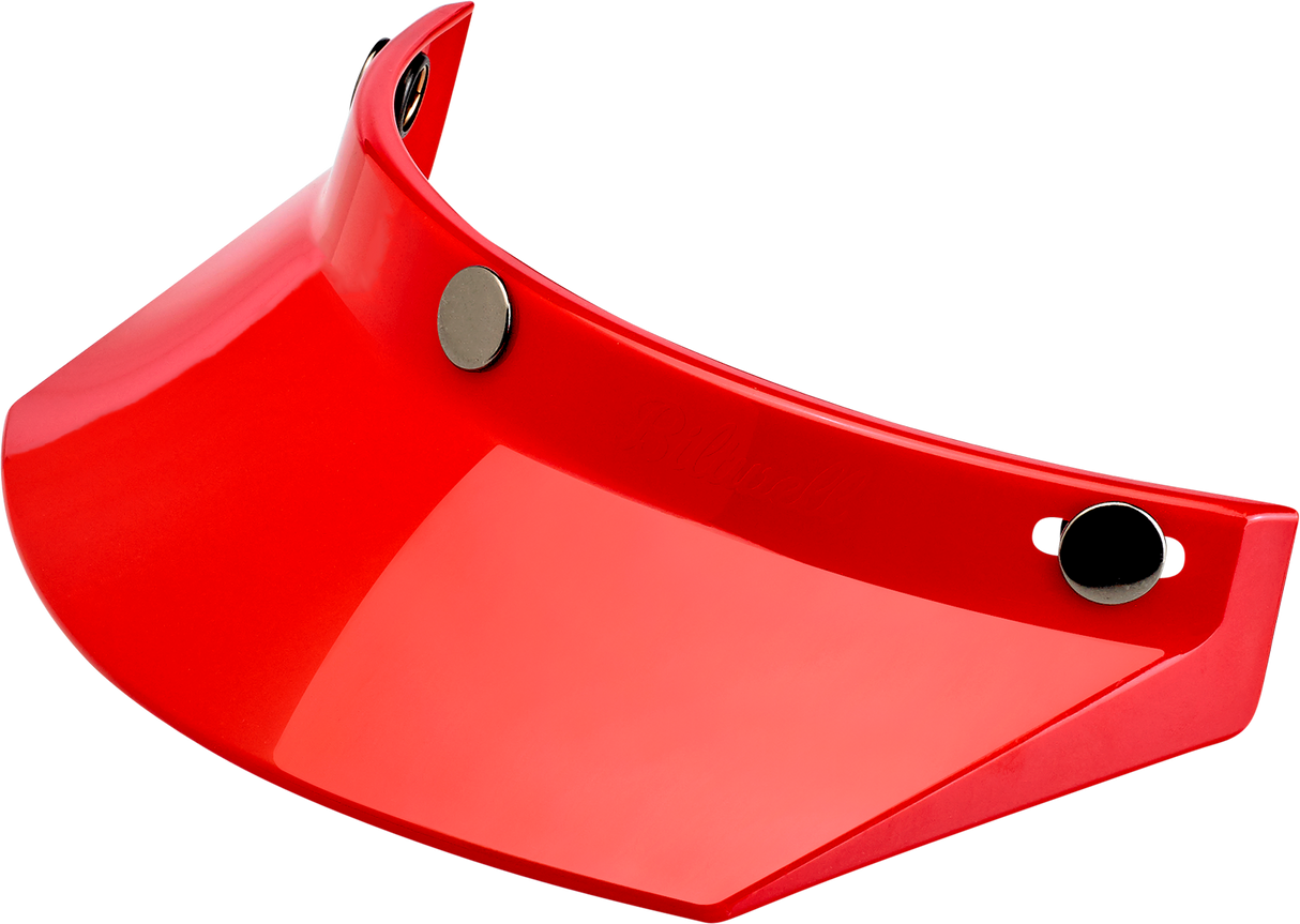 Moto 3-Snap Visor - Red