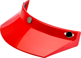 Moto 3-Snap Visor - Red