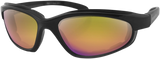 Fat Boy Sunglasses - Matte Black - Purple/Yellow Revo