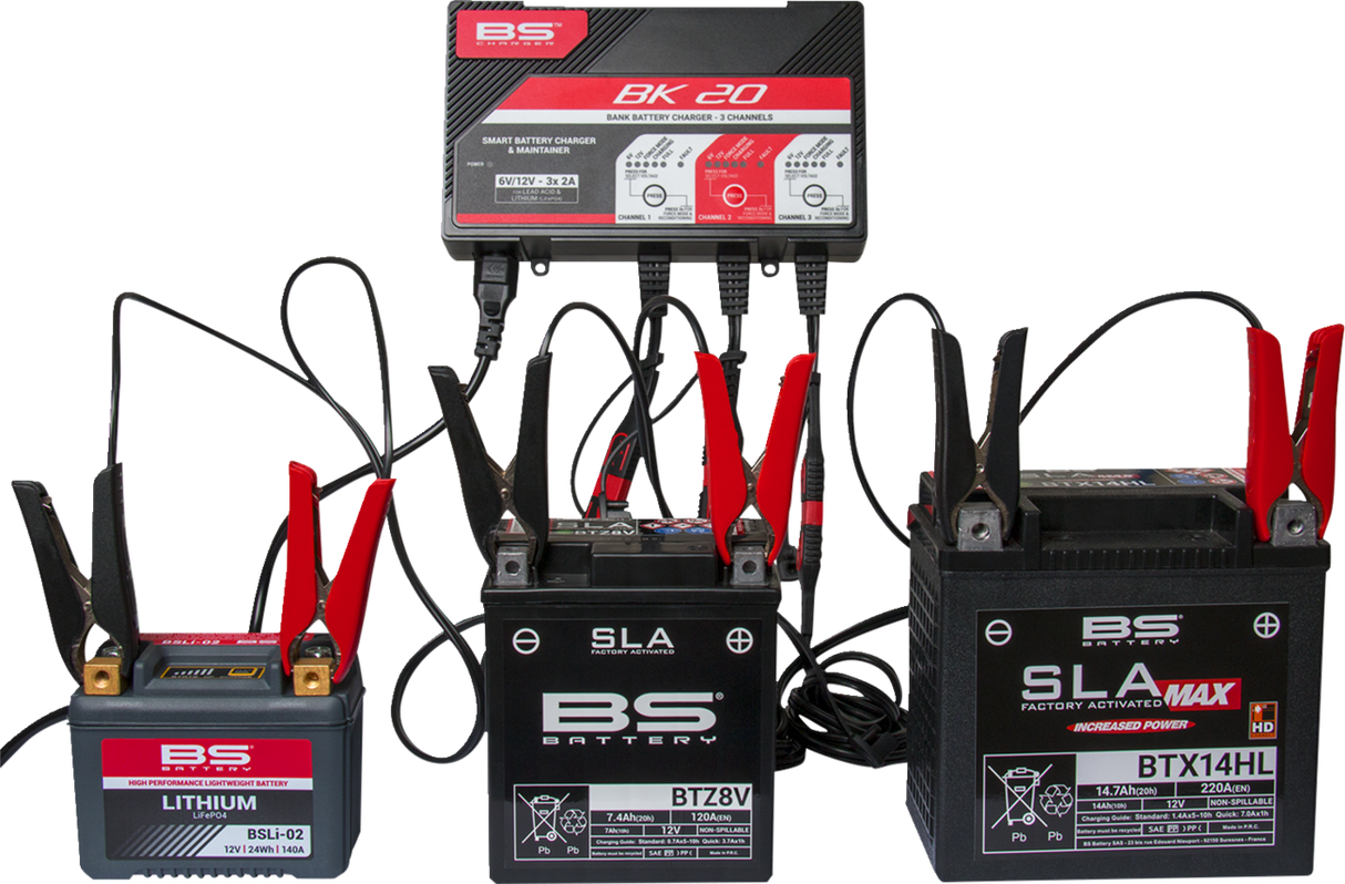 Charger - BK20 - 12V - 3 x 2A