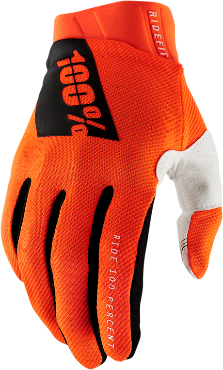 Ridefit Gloves - Fluorescent Orange - Large