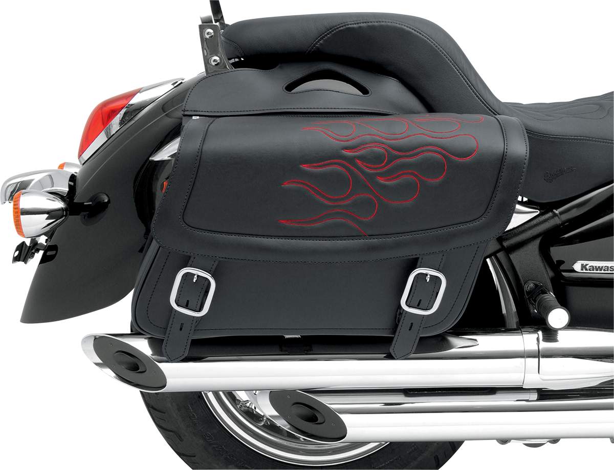 Flame Saddlebag - Red - Medium