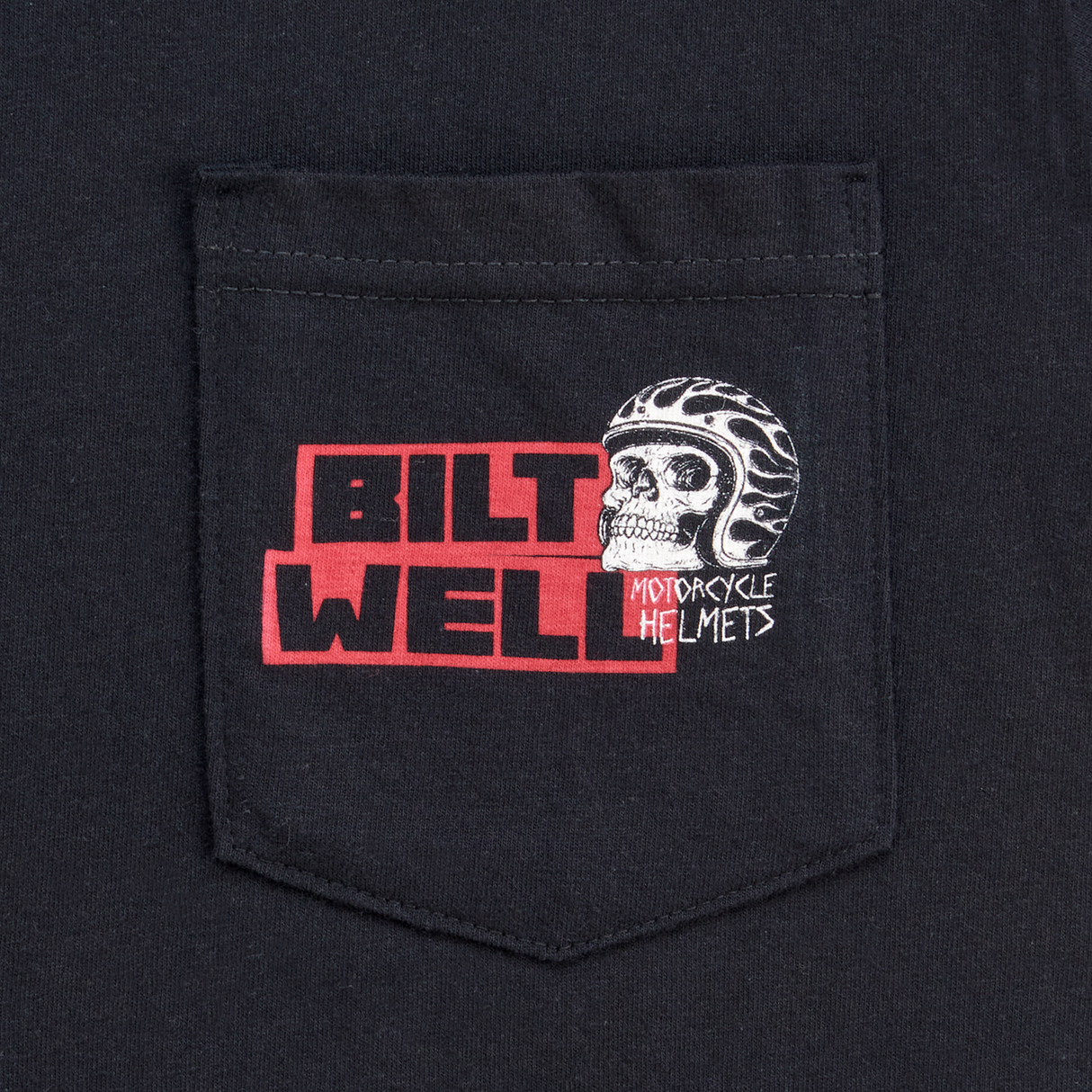 Skull Pocket T-Shirt - Black - Small