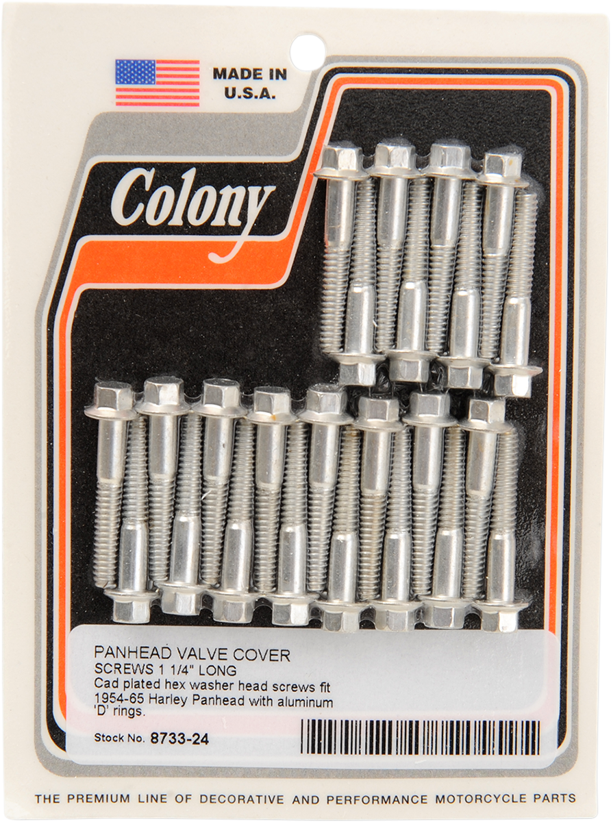 Screws - Valve Cover - Cadmium 1948 - 1965