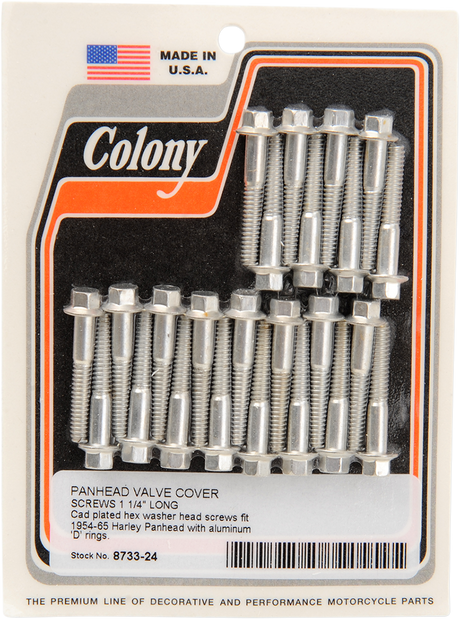 Screws - Valve Cover - Cadmium 1948 - 1965