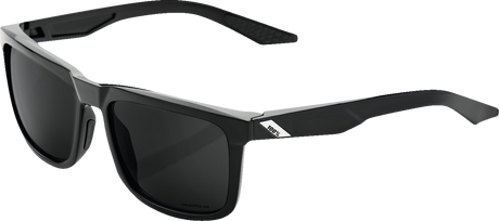 Blake Sunglasses - Polished Black - Grey PeakPolar