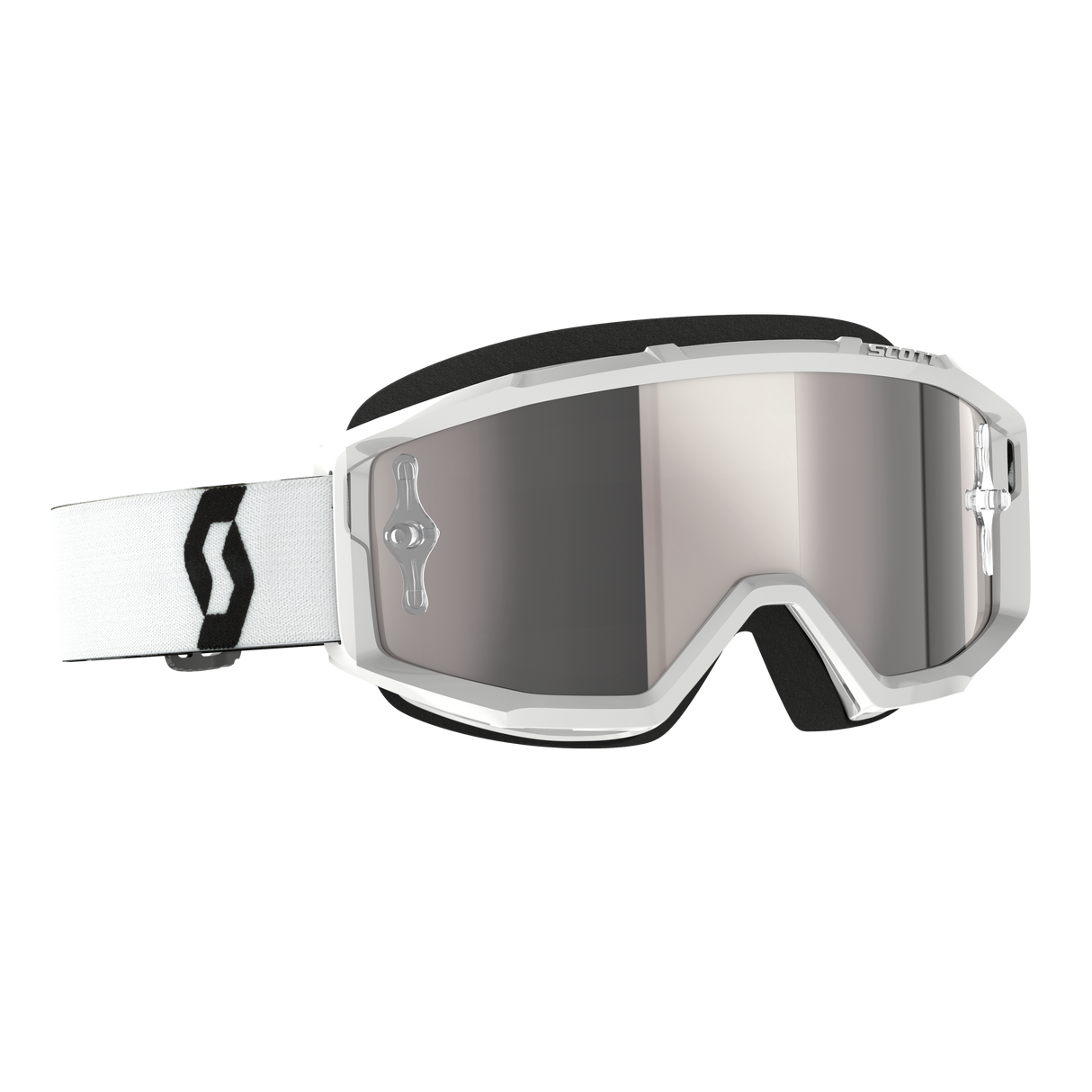 Primal Goggles - White - Silver Chrome Works