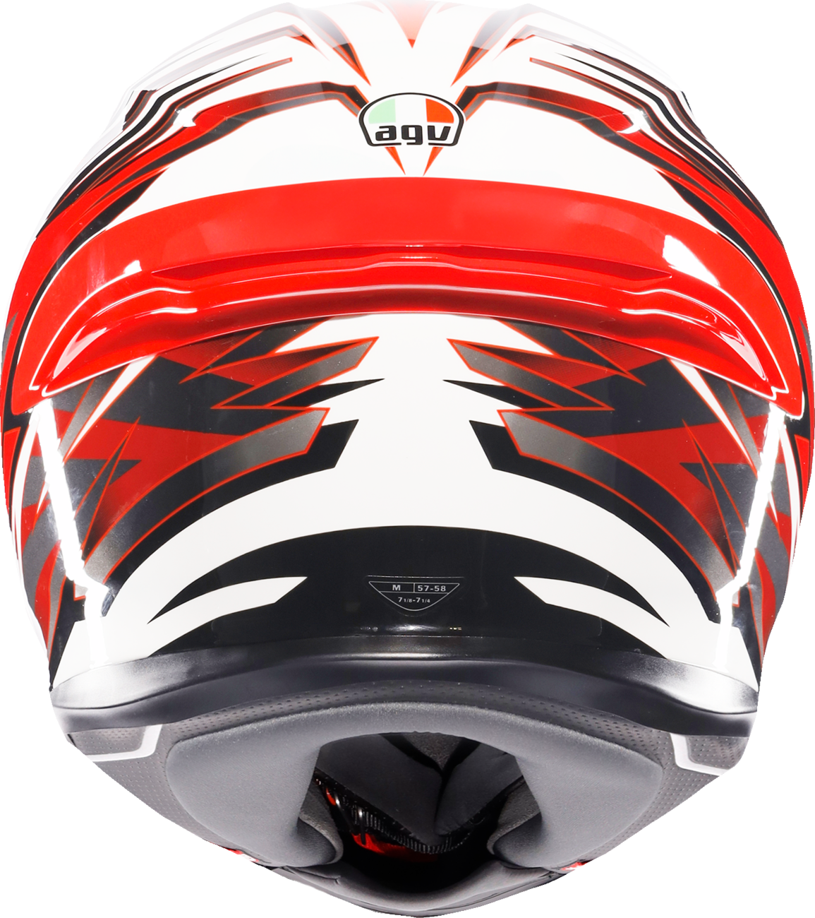 K6 S Helmet - Reeval - White/Red/Gray - Small