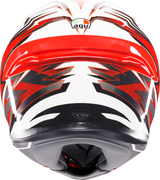 K6 S Helmet - Reeval - White/Red/Gray - XL