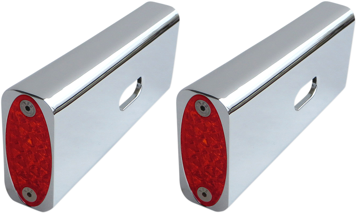 Strut LED Marker Light - Chrome/Red 1984 - 2017