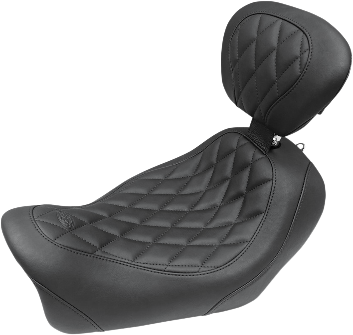 Seat - Wide Tripper™ Solo - with Backrest - Diamond - Black 2014 - 2017