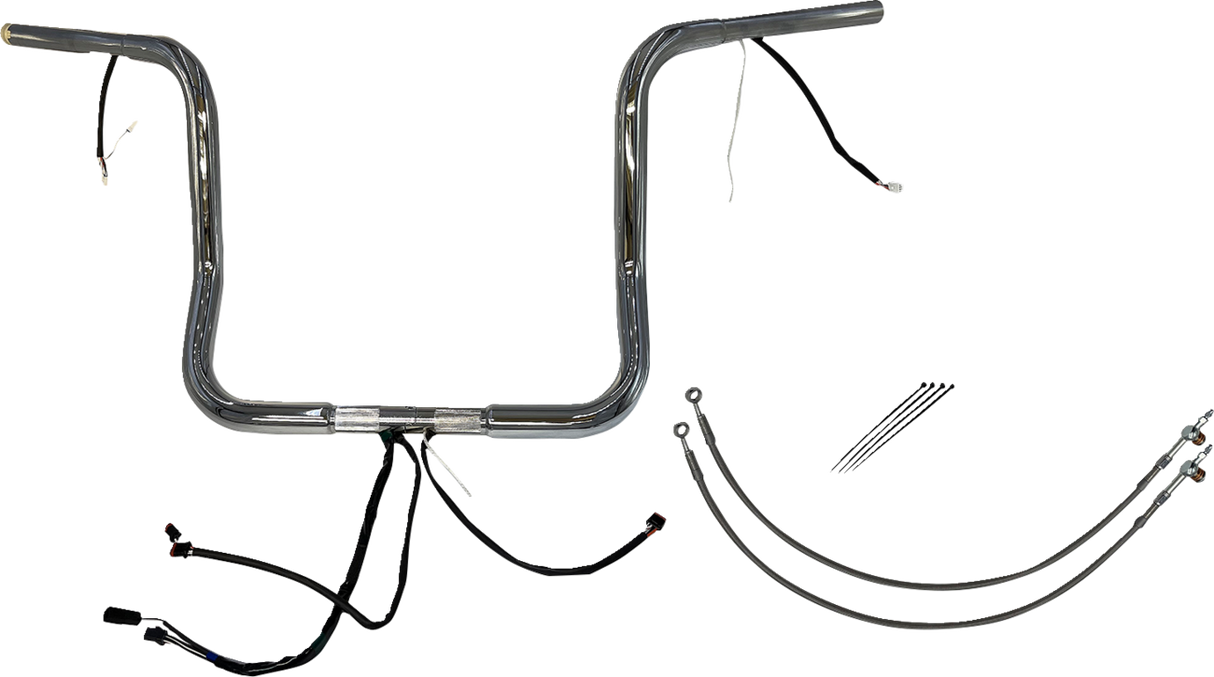 Handlebar Kit - Rounded Top - 14\" - Chrome 2016 - 2020