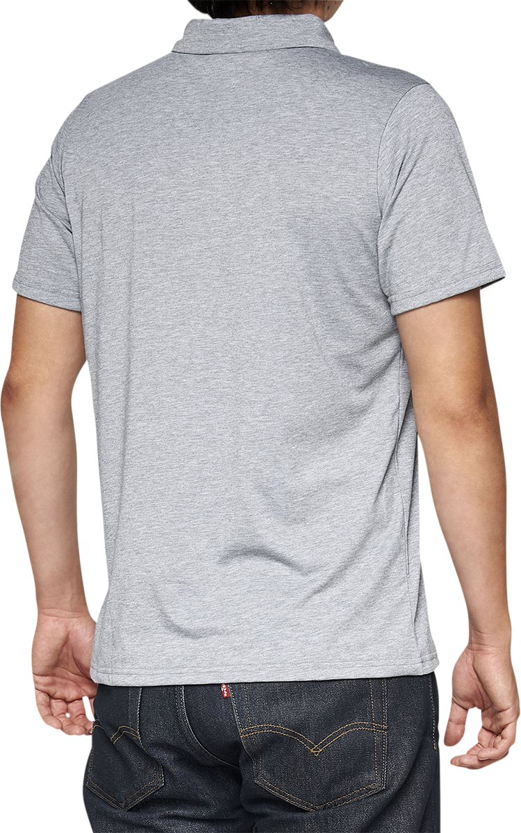 Corpo Polo Shirt - Heather Gray/White - Small