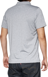 Corpo Polo Shirt - Heather Gray/White - Small