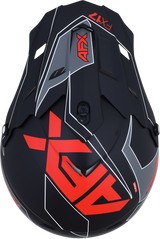 FX-17 Helmet - Aced - Matte Black/Red - Large