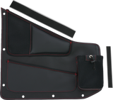 Kaliber Side Organizer - Driver and Passenger - Black w/ Red Stitching 2015 - 2023