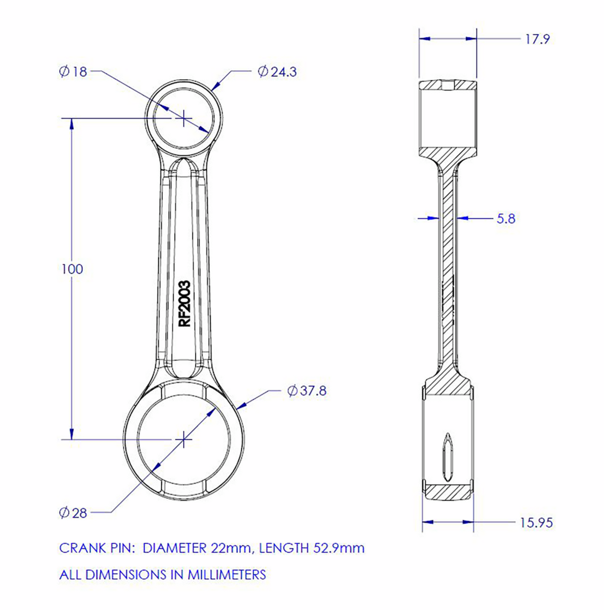 Connecting Rod Kit 1979 - 1980