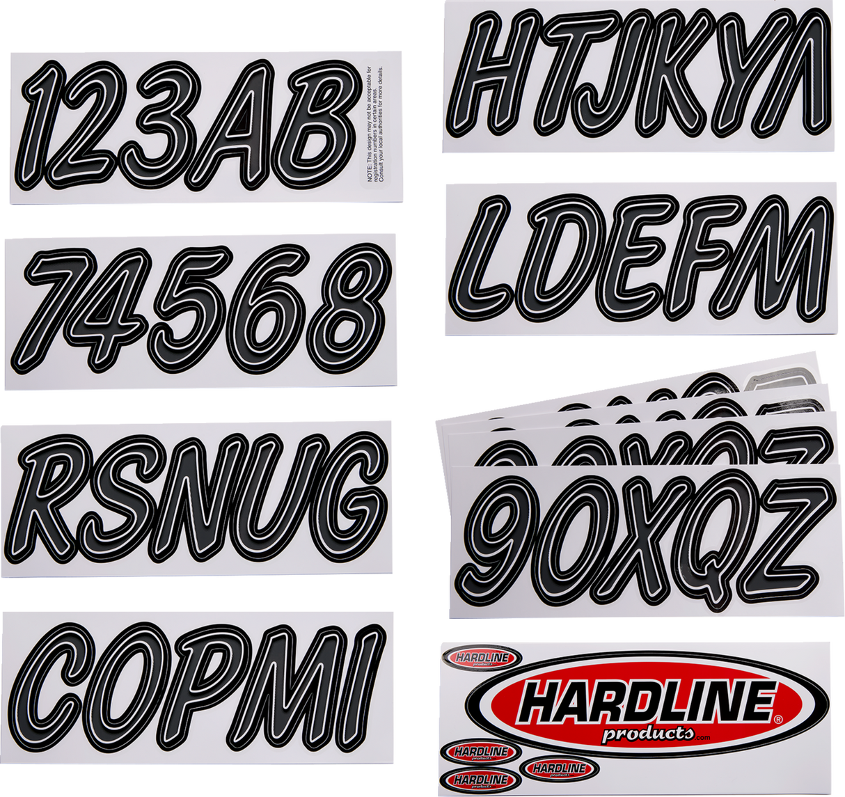 Sticker Kit 400 - Gray/Black