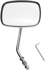 Mirror - \"Live to Ride\" - Side View - Rectangle - Gold/Chrome - Right