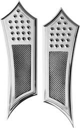 Front Floorboards - Chrome Knurled 1984 - 2021