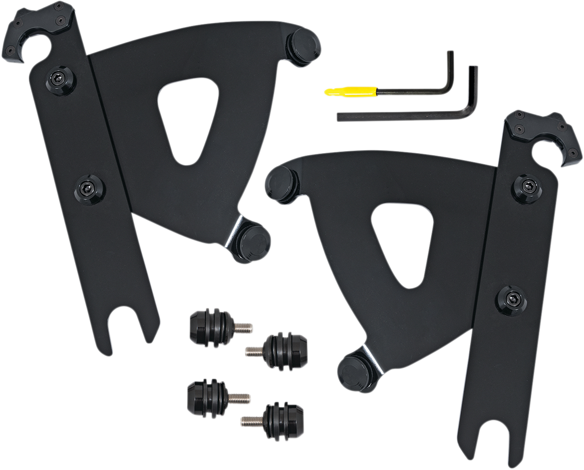 Road Warrior Trigger-Lock Mounting Kit - Black - FLSTF 2000 - 2017