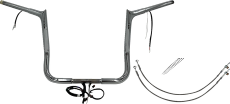 Handlebar Kit - Pointed Top - 14\" - Chrome 2014 - 2015