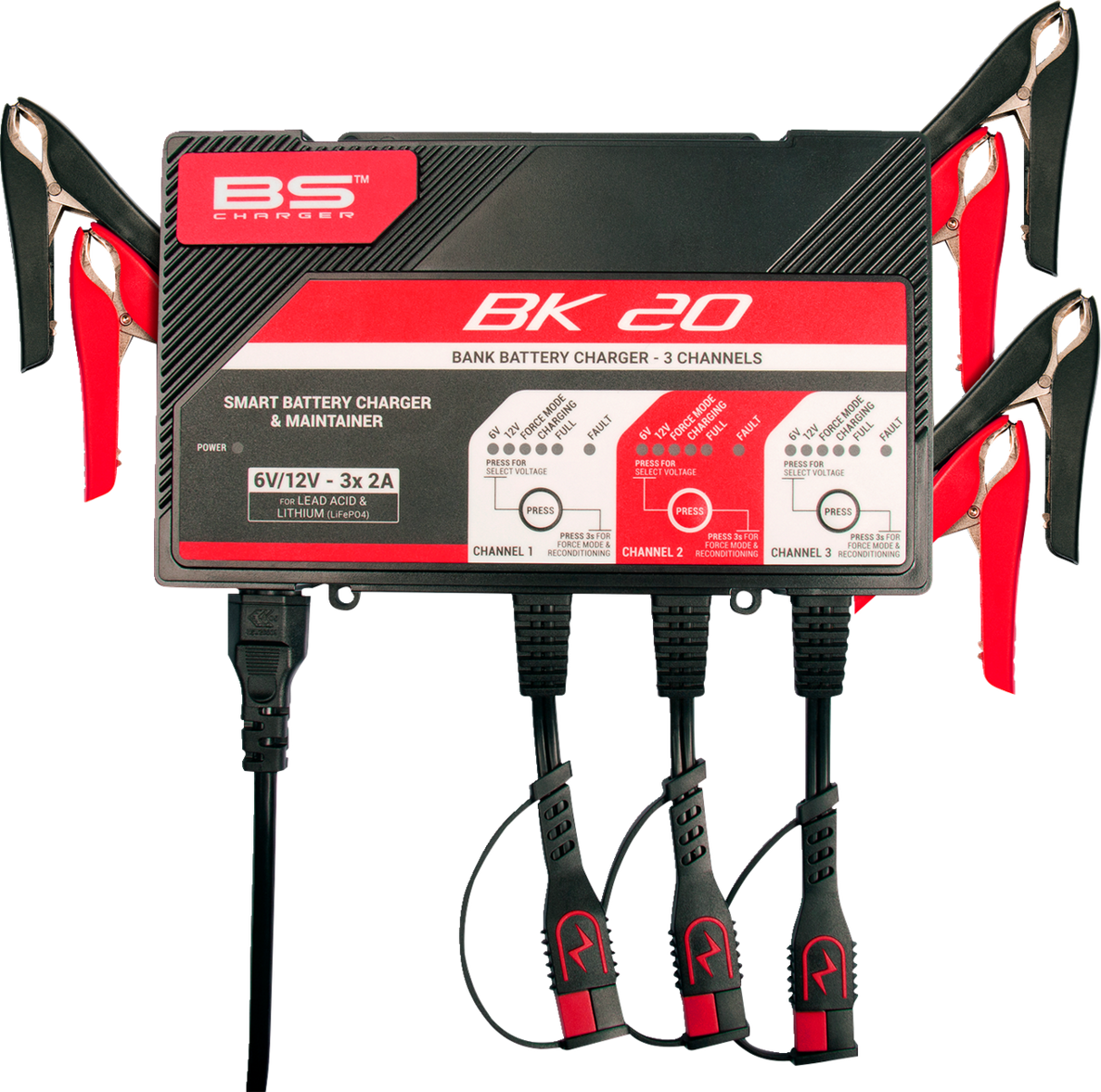 Charger - BK20 - 12V - 3 x 2A